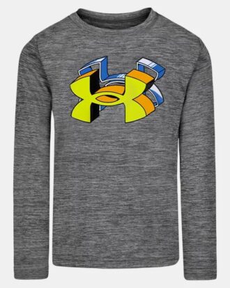 Camisa de manga larga para niños pequeños con logotipo HD Twist Tech