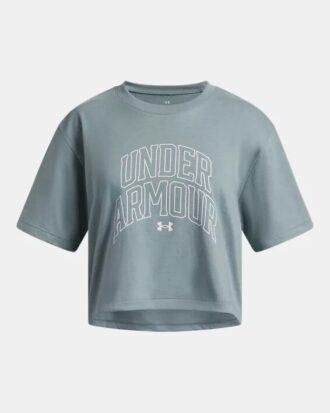 Camiseta de manga corta Boxy Crop Varsity