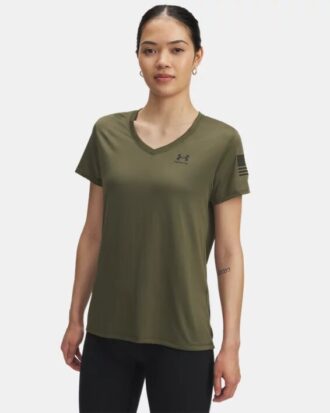 Camiseta de manga corta con cuello en V Freedom Tech™
