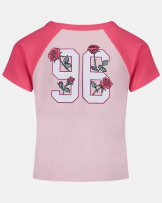 Camiseta de manga corta con cuello raglán New Prep