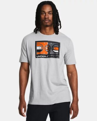 Camiseta de manga corta con icono de baloncesto