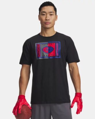 Camiseta de manga corta con icono de fútbol americano