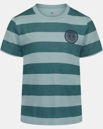 Camiseta de manga corta con rayas estampadas