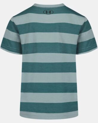 Camiseta de manga corta con rayas estampadas