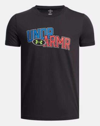 Camiseta de manga corta con superposición del logotipo