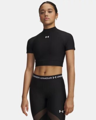 Camiseta de manga corta HeatGear® Crop Mock