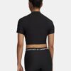 Camiseta de manga corta HeatGear® Crop Mock Camiseta de manga corta HeatGear® Crop Mock