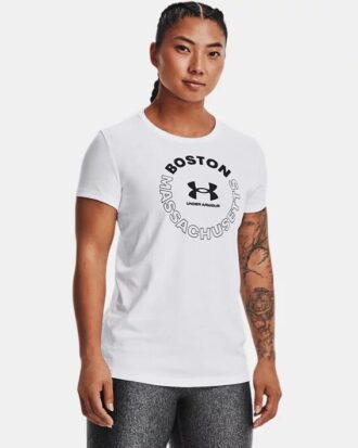 Camiseta de manga corta UA Boston City para mujer
