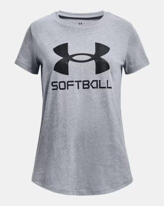 Camiseta de manga corta UA Softball Logo para niña