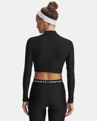 Camiseta de manga larga HeatGear® Crop Mock