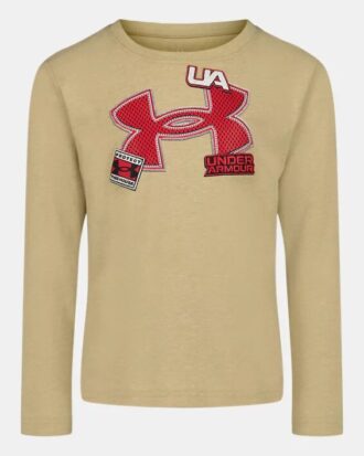 Camiseta de manga larga para niños pequeños con logotipo Varsity