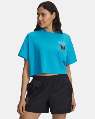 Camiseta Icon Boxy Crop Day Of The Dead Heavyweight de manga corta