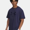 Camiseta oversize de manga corta con marca, de tejido grueso Camiseta oversize de manga corta con marca, de tejido grueso
