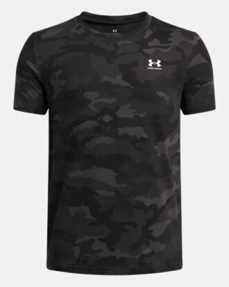 Camo Printed manga corta