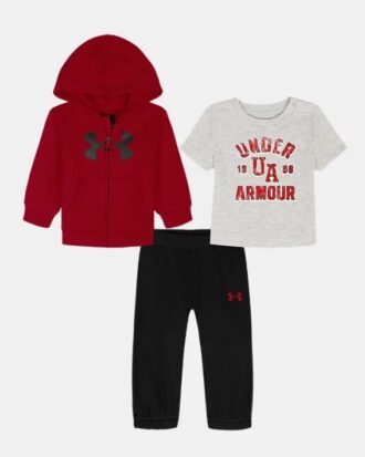 Conjunto de 3 piezas con sudadera con capucha Rival para recién nacidos
