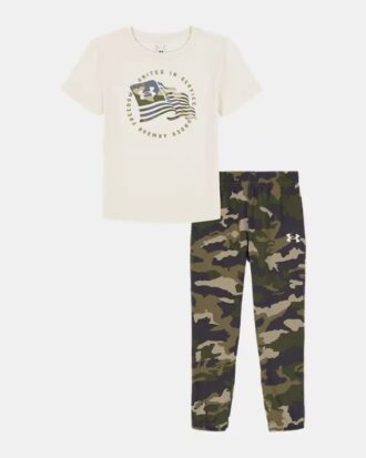 Conjunto de camiseta de manga corta y pantalones de chándal Freedom Flag