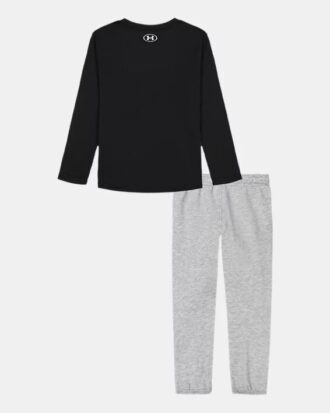 Conjunto de camiseta de manga larga y pantalones de chándal con logotipo degradado