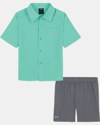 Conjunto de camiseta y pantalones cortos Fish Plain Weave