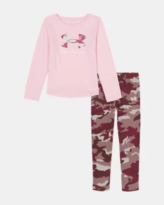Conjunto de leggings para niñas con logo Camo