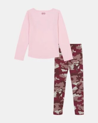 Conjunto de leggings para niñas con logo Camo