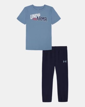 Conjunto de manga corta y pantalones de chándal Tech para niños pequeños