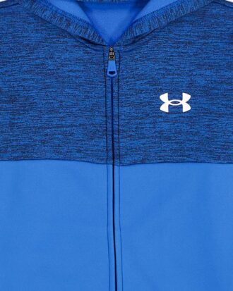 Conjunto de sudadera con capucha y cremallera para bebé con bloques de color
