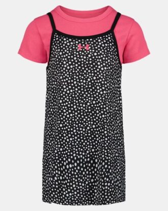 Conjunto de vestido con lunares para niñas pequeñas Conjunto de vestido con lunares para niñas pequeñas
