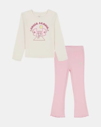 Conjunto Little Flare con dobladillo ondulado