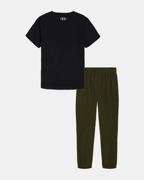 Conjunto Tech Little de manga corta y pantalones de chándal Conjunto Tech Little de manga corta y pantalones de chándal