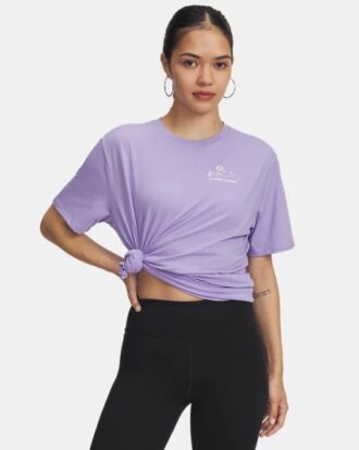 Etched Roses Oversized Short Sleeve