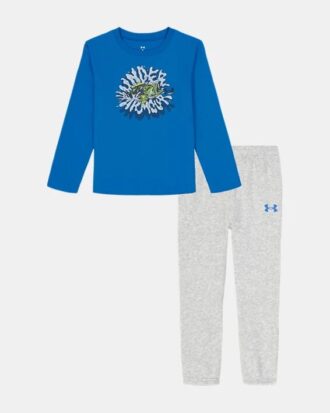 Fish Splash Conjunto de manga larga y pantalones de chándal para niños pequeños Fish Splash Conjunto de manga larga y pantalones de chándal para niños pequeños