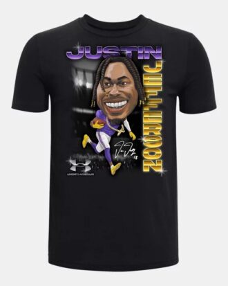 Ilustración de Justin Jefferson Camiseta de manga corta
