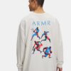 Moderno jersey deportivo de manga larga oversize y gran gramaje