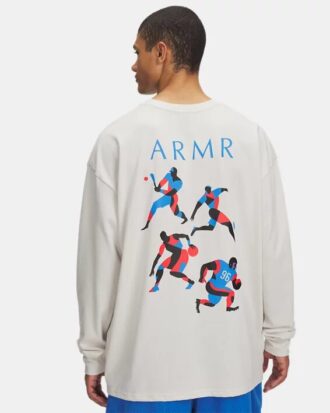 Moderno jersey deportivo de manga larga oversize y gran gramaje