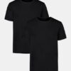 Pack de 2 camisetas interiores de algodón de alto rendimiento con cuello redondo Pack de 2 camisetas interiores de algodón de alto rendimiento con cuello redondo
