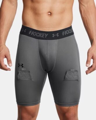 Pantalones cortos de compresión para hockey de 9 pulgadas