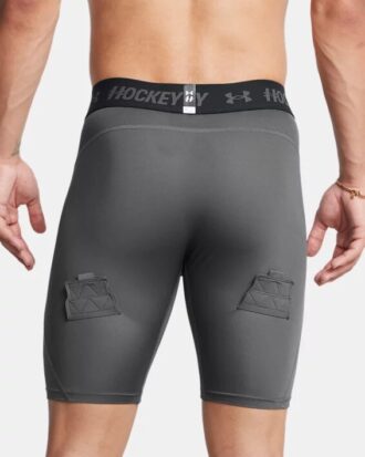 Pantalones cortos de compresión para hockey de 9 pulgadas