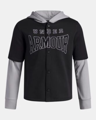 Sudadera con capucha y botones Icon Fleece