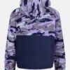Sudadera con capucha y cremallera completa con estampado en bloque