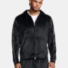 Sudadera con capucha y cremallera completa de terciopelo Sudadera con capucha y cremallera completa de terciopelo
