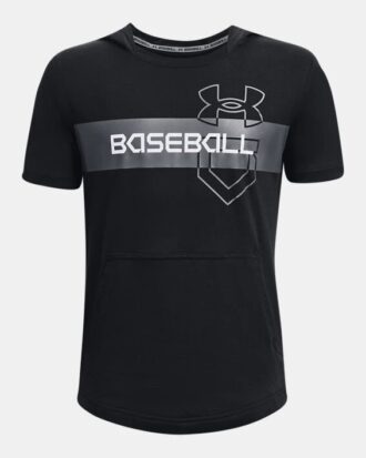 Sudadera con capucha y manga corta de béisbol