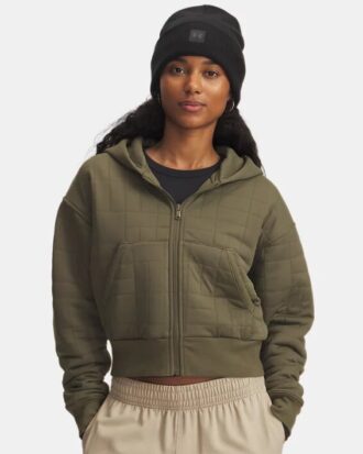 Sudadera con cremallera completa y textura de felpa Unstoppable