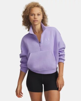 Sudadera oversize Icon Fleece con media cremallera