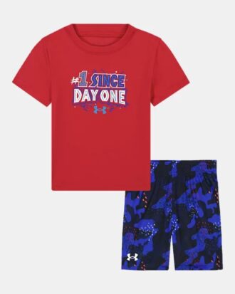 Tech™ Day 1 Conjunto de pantalones cortos estampados para niños pequeños
